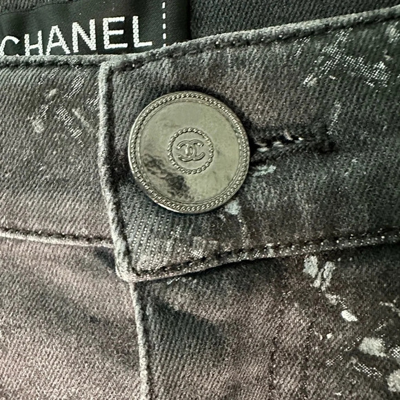 CHANEL Charcoal Skinny Jeans SZ FR 40, US 6 - Picture 6 of 15